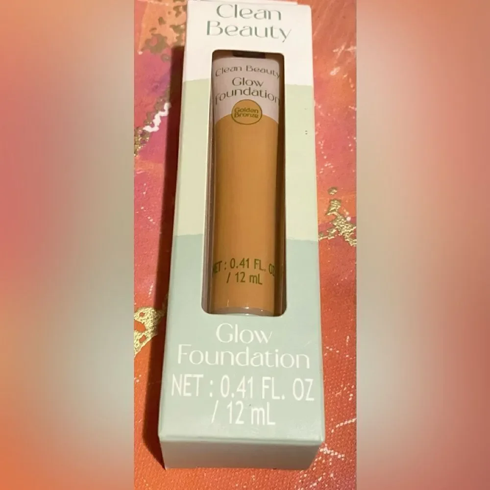 🛍️2X B-Pure Clean Beauty Glow Foundation Golden Bronze NET:0.41FL.OZ/12mL💥